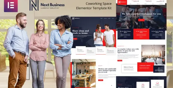 Next Business – Coworking Space Elementor Template Kit