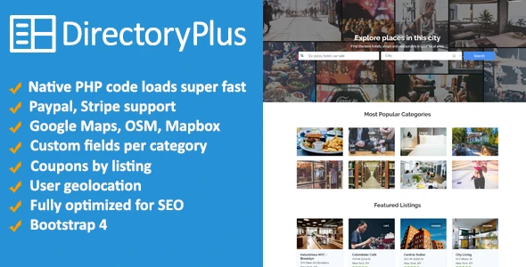 Directory Plus – Business Directory PHP Script