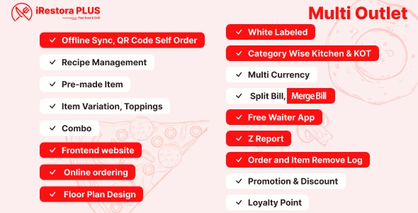 iRestora PLUS Multi Outlet – Next Gen Restaurant POS