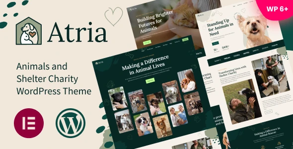 Atria – Animals & Shelter Charity WordPress Theme
